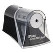 ACME UNITED CORPORATION iPoint Evolution Axis Pencil Sharpener, AC-Powered, 4.25 x 7 x 4.75, Black/Silver