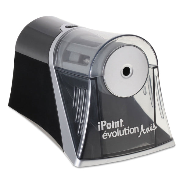 ACME UNITED CORPORATION iPoint Evolution Axis Pencil Sharpener, AC-Powered, 4.25 x 7 x 4.75, Black/Silver