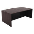 ALERA Alera Valencia Series Bow Front Desk Shell, 71" x 41.38" x 29.63", Espresso