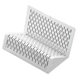 ARTISTIC LLC Urban Collection Punched Metal Business Card Holder, Holds 50 2 x 3.5 Cards, Perforated Steel, White