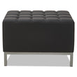 ALERA Alera QUB Series Ottoman, 26.38w x 21.5d x 17.5h, Black