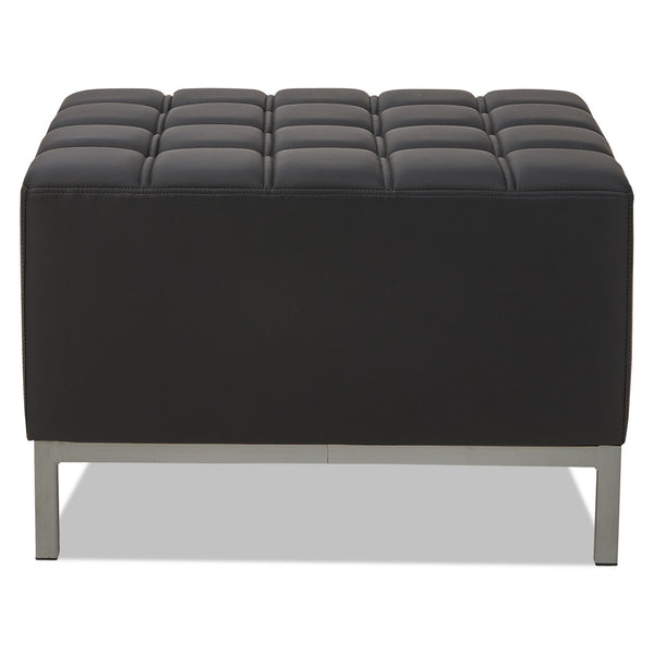 ALERA Alera QUB Series Ottoman, 26.38w x 21.5d x 17.5h, Black