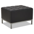 ALERA Alera QUB Series Ottoman, 26.38w x 21.5d x 17.5h, Black