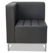 ALERA Alera QUB Series Corner Sectional, 26.38w x 26.38d x 30.5h, Black