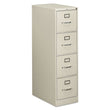 HON COMPANY 510 Series Vertical File, 4 Letter-Size File Drawers, Light Gray, 15" x 25" x 52"