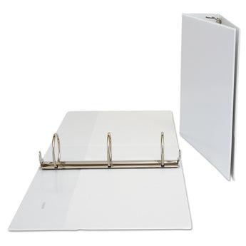 Universal® Deluxe Round Ring View Binder, 3 Rings, 3