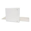 Universal® Deluxe Round Ring View Binder, 3 Rings, 3" Capacity, 11 x 8.5, White