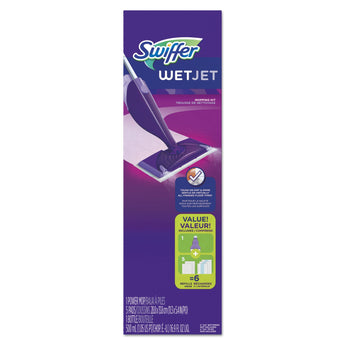 PROCTER & GAMBLE WetJet Mop, 11 x 5 White Cloth Head, 46