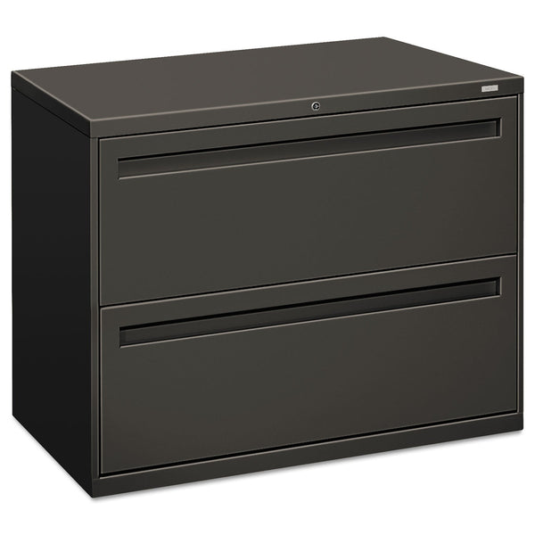 HON COMPANY Brigade 700 Series Lateral File, 2 Legal/Letter-Size File Drawers, Charcoal, 36" x 18" x 28"