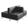 ALERA Alera QUB Series Armless L Sectional, 26.38w x 26.38d x 30.5h, Black