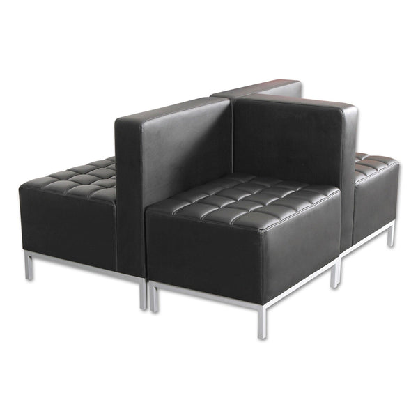 ALERA Alera QUB Series Armless L Sectional, 26.38w x 26.38d x 30.5h, Black