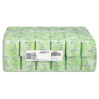 SOUNDVIEW 100% Recycled 2-Ply Bath Tissue, Septic Safe, 2-Ply, White, 500 Sheets/Roll, 48 Rolls/Carton