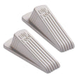 MASTER CASTER COMPANY Big Foot Doorstop, No Slip Rubber Wedge, 2.25w x 4.75d x 1.25h, Beige, 2/Pack