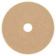 3M/COMMERCIAL TAPE DIV. Ultra High-Speed Floor Burnishing Pads 3400, 20" Diameter, Tan, 5/Carton