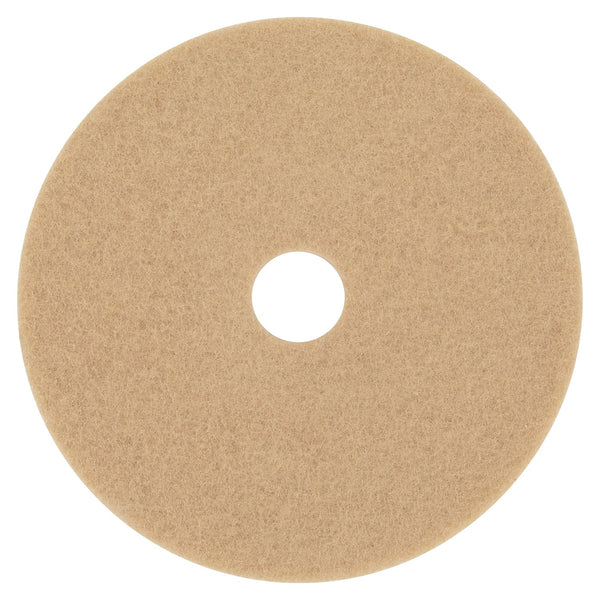 3M/COMMERCIAL TAPE DIV. Ultra High-Speed Floor Burnishing Pads 3400, 20" Diameter, Tan, 5/Carton