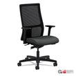HON COMPANY Ignition Series Mesh Mid-Back Work Chair, Supports Up to 300 lb, 17.5" to 22" Seat Height, Iron Ore Seat, Black Back/Base
