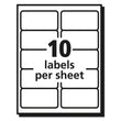Matte Clear Easy Peel Mailing Labels w/ Sure Feed Technology, Laser Printers, 2 x 4, Clear, 10/Sheet, 50 Sheets/Box Flipcost Flipcost