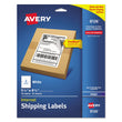 AVERY PRODUCTS CORPORATION Shipping Labels w/ TrueBlock Technology, Inkjet Printers, 5.5 x 8.5, White, 2/Sheet, 25 Sheets/Pack