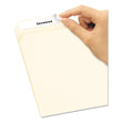AVERY PRODUCTS CORPORATION Removable File Folder Labels with Sure Feed Technology, 0.66 x 3.44, White, 30/Sheet, 25 Sheets/Pack