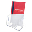 DEFLECTO CORPORATION DocuHolder for Countertop/Wall-Mount, Booklet Size, 6.5w x 3.75d x 7.75h, Clear