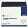 FIRST AID ONLY, INC. Triple Antibiotic Ointment, 0.5 g Packet, 60/Box