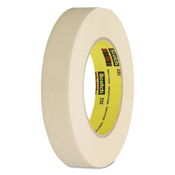 3M/COMMERCIAL TAPE DIV. High-Performance Masking Tape 232, 3" Core, 12 mm x 55 m, Tan