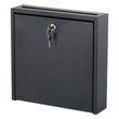 SAFCO PRODUCTS Wall-Mountable Interoffice Mailbox, 12 x 3 x 12, Black