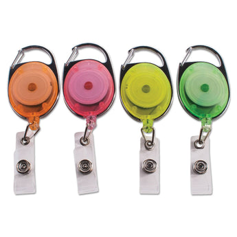 ADVANTUS CORPORATION Carabiner-Style Retractable ID Card Reel, 30