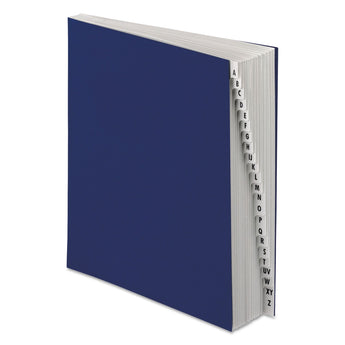 TOPS BUSINESS FORMS Expanding Desk File, 20 Dividers, Alpha Index, Letter Size, Dark Blue Cover