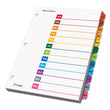 CARDINAL BRANDS INC. OneStep Printable Table of Contents and Dividers, 12-Tab, Jan. to Dec., 11 x 8.5, White, Assorted Tabs, 1 Set