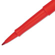 SANFORD Point Guard Flair Felt Tip Porous Point Pen, Stick, Medium 0.7 mm, Red Ink, Red Barrel, Dozen