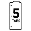 Tabbed Snap-In Bookmark Plastic Dividers, 5-Tab, 11.5 x 3, Assorted, 1 Set Flipcost Flipcost