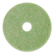 3M/COMMERCIAL TAPE DIV. Low-Speed TopLine Autoscrubber Floor Pads 5000, 20" Diameter, Green/Amber, 5/Carton