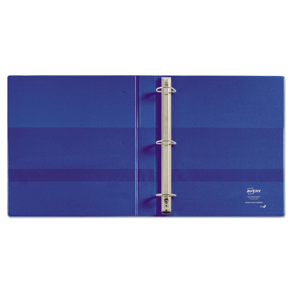 AVERY PRODUCTS CORPORATION Heavy-Duty Non-View Binder with DuraHinge and One Touch EZD Rings, 3 Rings, 1" Capacity, 11 x 8.5, Blue