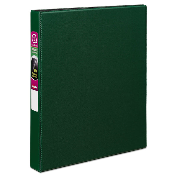 Durable Non-View Binder with DuraHinge and Slant Rings, 3 Rings, 1" Capacity, 11 x 8.5, Green Flipcost Flipcost