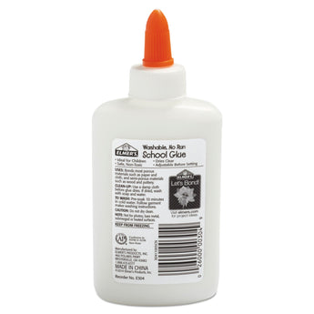 ELMER'S PRODUCTS, INC. Washable School Glue, 4 oz, Dries Clear