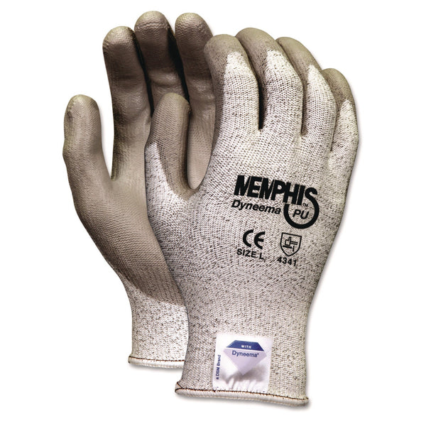 MCR™ Safety Memphis Dyneema Polyurethane Gloves, X-Large, White/Gray, Pair
