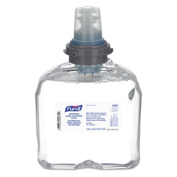 GO-JO INDUSTRIES Advanced Hand Sanitizer TFX Refill, Foam, 1,200 mL, Unscented, 2/Carton