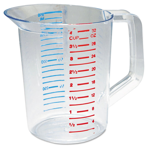 RUBBERMAID COMMERCIAL PROD. Bouncer Measuring Cup, 32 oz, Clear
