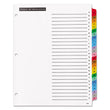 Table 'n Tabs Dividers, 26-Tab, A to Z, 11 x 8.5, White, Assorted Tabs, 1 Set