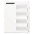 Table 'n Tabs Dividers, 31-Tab, 1 to 31, 11 x 8.5, White, White Tabs, 1 Set