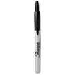 SANFORD Retractable Permanent Marker, Fine Bullet Tip, Black