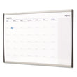 ARC Frame Cubicle Magnetic Dry Erase Calendar, One Month Format, 30 x 18, White Surface, Silver Aluminum Frame