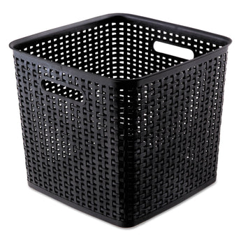 ADVANTUS CORPORATION Plastic Weave Bin, Extra Large, 12.5