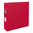 Durable Non-View Binder with DuraHinge and Slant Rings, 3 Rings, 3" Capacity, 11 x 8.5, Red Flipcost Flipcost