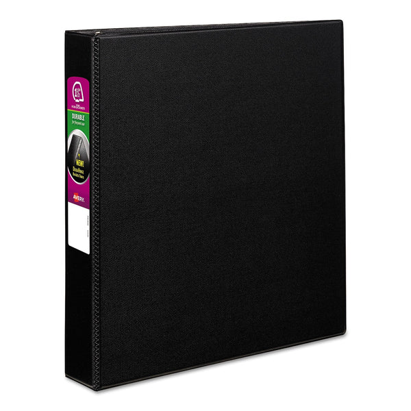 Durable Non-View Binder with DuraHinge and Slant Rings, 3 Rings, 1.5" Capacity, 11 x 8.5, Black Flipcost Flipcost