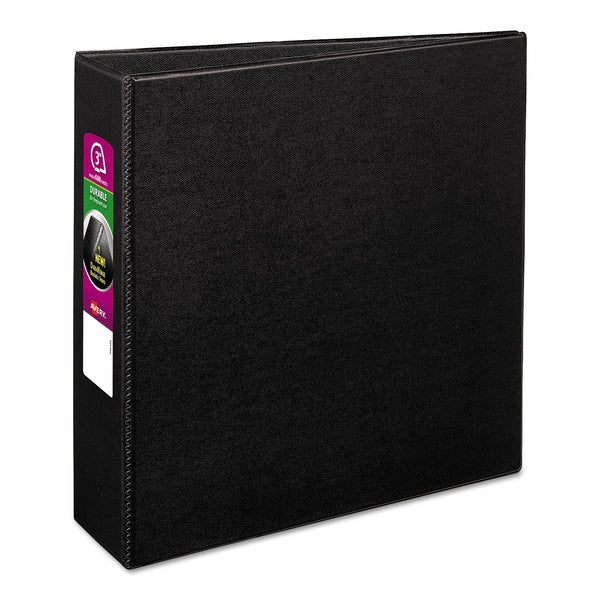 Durable Non-View Binder with DuraHinge and Slant Rings, 3 Rings, 3" Capacity, 11 x 8.5, Black Flipcost Flipcost