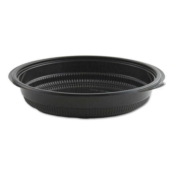 ANCHOR PACKAGING MicroRaves Incredi-Bowl Base, 24 oz, 8.5" Diameter x 1.51"h, Black, Plastic, 150/Carton