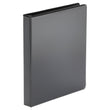 UNIVERSAL OFFICE PRODUCTS Economy Round Ring View Binder, 3 Rings, 1" Capacity, 11 x 8.5, Black