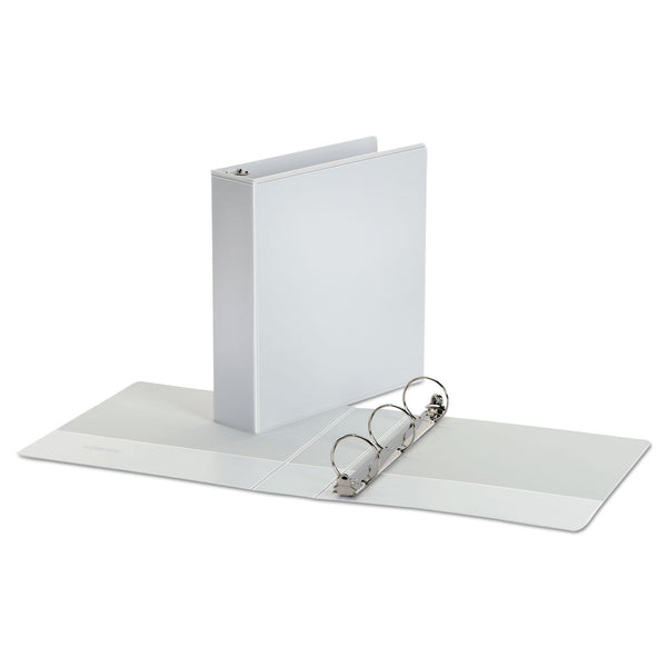 UNIVERSAL OFFICE PRODUCTS Economy Round Ring View Binder, 3 Rings, 2" Capacity, 11 x 8.5, White